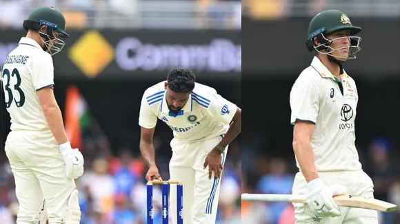 Mohammed Siraj bail switch and Labuschagne Wicket