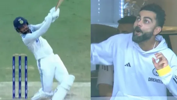 Akash Deep sixes using Kohli's bat