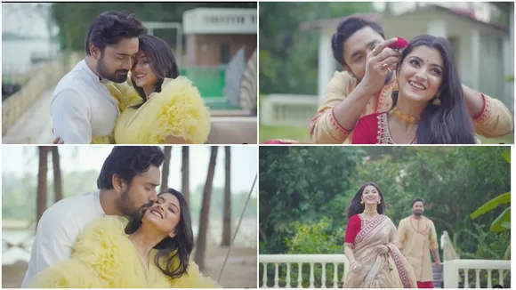  প্রিওয়েডিং ফটোশ্যুটে আদুরে মুহূর্তে রুবেল-শ্বেতা 