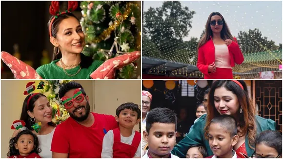 christmas celebration tollywood actress