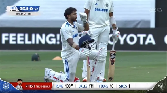 Nitish Kumar Reddy maiden century