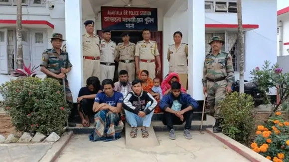 agartala 100 bangladeshi arrest