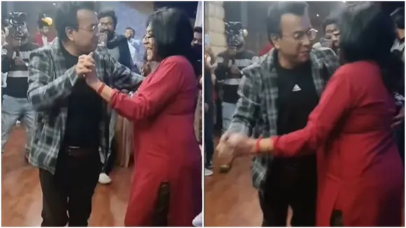 ডিজে বাজিয়ে রূপার সঙ্গে উদ্দাম নাচ ৫০-এর রুদ্রনীলের