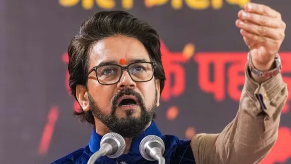 bjp anurag thakur slams aap arvind kejriwal