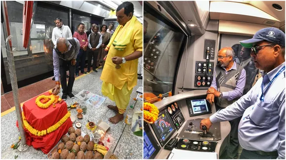 sealdah esplanade strech, kolkata metro green line, trial run conducted successfully on sealdah esplanade strech of green line,kolkata metro,কলকাতা মেট্রো, শিয়ালদহ থেকে এসপ্ল্যানেড পর্যন্ত মেট্রোর সফল ট্রায়াল রান