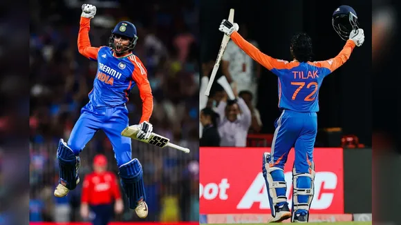 Tilak Varma against England