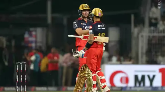 RCB-KKR: আরসিবি ও কেকেআর ম্যাচের একটি দৃ্শ্য