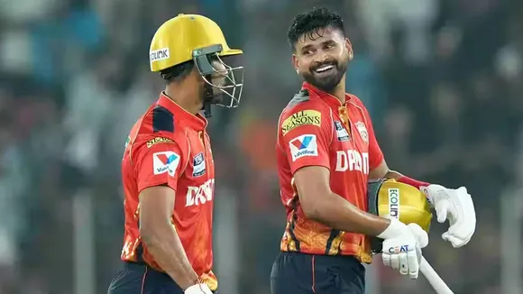 Gujrat Titans-Punjab Kings: গুজরাট টাইটানসের সঙ্গে পঞ্জাব কিংস ম্যাচের একটি দৃশ্য