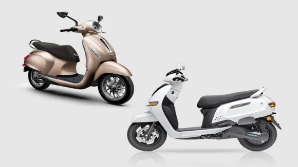 tvs iqube and bajaj chetak electric scooters are top 2 selling e scooters in top 5