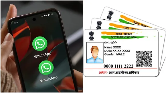 Aadhaar card download from whatsapp
