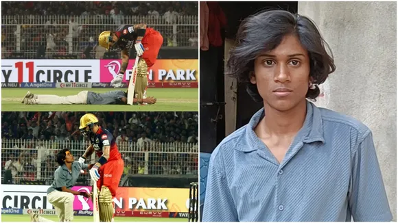 after touched Virat Kohlis feet at eden in ipl match rituporno is so joyfull  