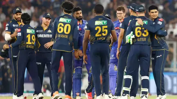 GT vs MI: গুজরাট টাইটানসের সঙ্গে মুম্বই ইন্ডিয়ানসের ম্যাচের দৃশ্য