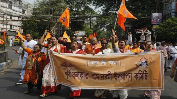 ram navami processions are taking place across the state