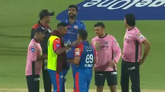 IPL 2025 DC vs MI: বুমরাহের সঙ্গে ধাক্কা লাগার পরই করুণের সঙ্গে তর্কাতর্কি