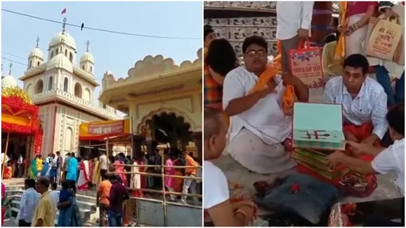 Huge crowd of devotees at Sarbamangala Temple Bardhaman for special puja on Poila Baisakh 2025,পয়লা বৈশাখ, পূর্ব বর্ধমান,বর্ধমানের দেবী সর্বমঙ্গলার মন্দির