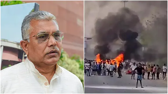 Dilip ghosh on Waqf Protest Murshidabad Violence,মুর্শিদাবাদের ওয়াকফ অশান্তি নিয়ে দিলীপ ঘোষ