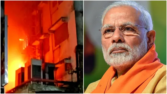 PM Modi on Burrabazar fire  ,Compensation announced Burrabazar fire  ,Kolkata fire death toll,কলকাতার বড়বাজারে হোটেলে অগ্নিকাণ্ড,প্রধানমন্ত্রী নরেন্দ্র মোদী
