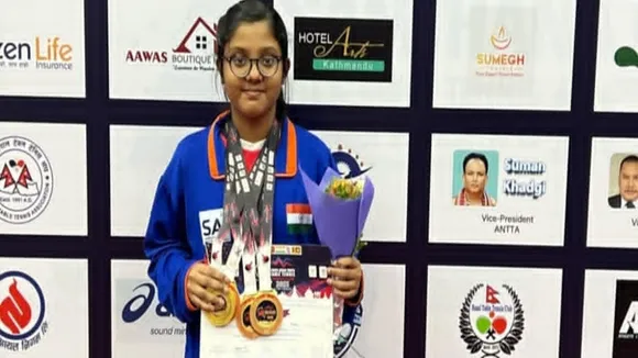 Siliguri  ,South Asian Table Tennis  ,Pratiti Paul  ,Bangladesh  ,Pakistan  ,Gold Medal  ,Table Tennis,  International Sports,  Indian Athlete  ,Women's Achievement,শিলিগুড়ি  ,সাউথ এশিয়ান টেবিল টেনিস,  প্রতীতি পাল,  বাংলাদেশ,  পাকিস্তান,  সোনা,  টেবিল টেনিস,  আন্তর্জাতিক ক্রীড়া  ,ভারতীয় ক্রীড়াবিদ  ,মেয়েদের সাফল্য