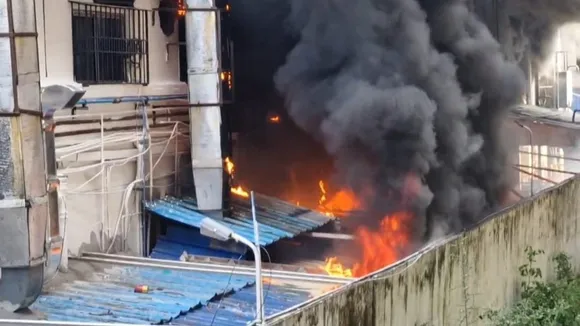 Kolkata fire,salt lake sector V fire,সল্টলেক সেক্টর ফাইভে আগুন,সল্টলেকে আগুন,কলকাতায় আগুন