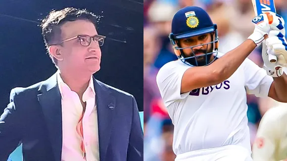 Sourav Ganguly and Rohit Sharma