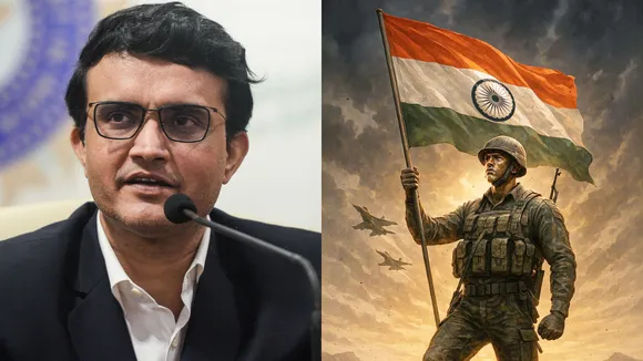 Sourav Ganguly Salutes Indian Army