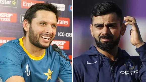 Shahid Afridi and Virat Kohli