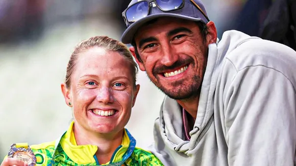 Mitchell Starc and Alyssa Healy