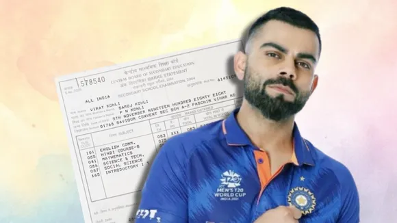 Virat Kohli Marksheet
