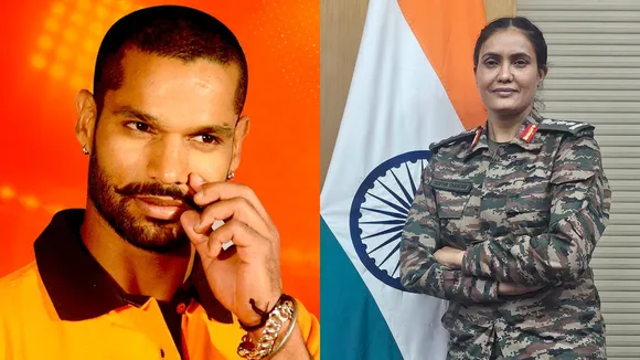 Shikhar Dhawan and Sofia Qureshi