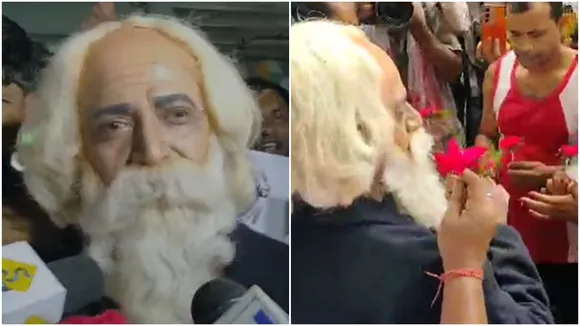 teacher-protest-vikash-bhavan-rabindranath-role-police-action-bengali-news