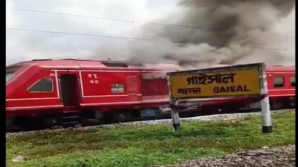 Train fire 