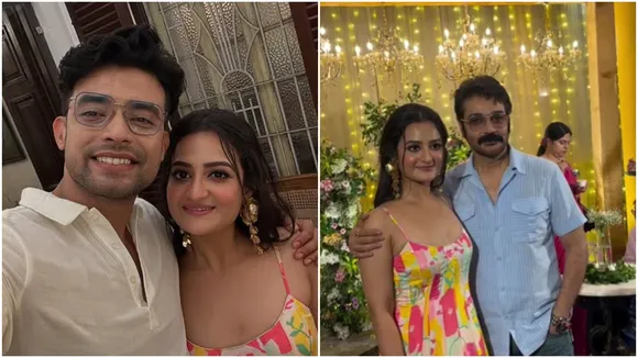 Tollywood actress parijat chaudhury birthday adrit Roy and ranajoy vishnu wishes