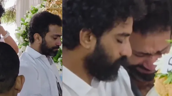 Shine Tom Chacko arrives to bid final goodbye to father