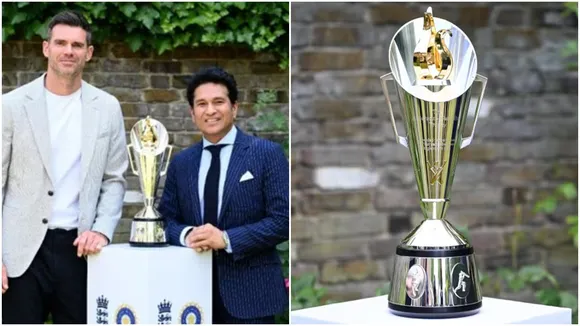 Tendulkar-Anderson Trophy: নিজেদের নামাঙ্কিত ট্রফির সামনে শচীন তেন্ডুলকর এবং জেমস অ্যান্ডারসন