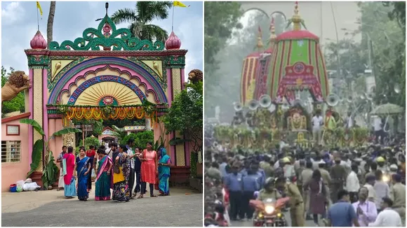Mayapur Nabadwip Rath Yatra sparse crowds,  Digha Rath Yatra crowd surge  ,Digha first Rath Yatra Pahandi Vijay ceremony  ,Mamata Banerjee Digha Rath Yatra crowd , political chariot war Bengal 2025,মায়াপুর নবদ্বীপ রথযাত্রা ভিড় কম  ,দিঘায় রথযাত্রা ভিড় উপচে পড়ছে,  দিঘা প্রথম রথযাত্রা পাণ্ডি বিজয়  ,মমতা বন্দ্যোপাধ্যায় দিঘায় রথযাত্রা  ,রাজনীতিক রথযুদ্ধ পশ্চিমবঙ্গ ২০২৫
