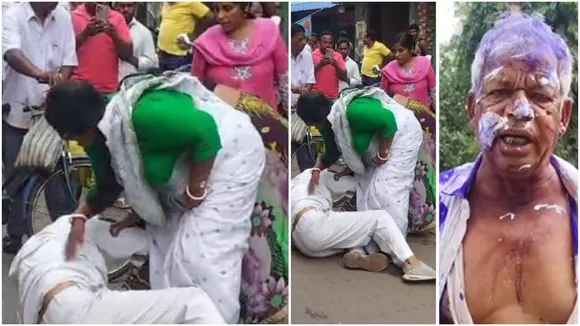 Kharagpur CPM leader attacked  Trinamool leader Baby Kole  CPM vs TMC clash Kharagpur  Anil Das Kharagpur assault  Kharagpur political violence 2025  TMC leader assaults elderly CPM worker  Baby Kole viral video  TMC violence protest Kharagpur  Baby Kole police complaint  Kharagpur Trinamool controversy