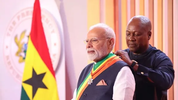 PM Modi received Ghana highest honor Order of the Star of Ghana, India Ghana signed 4 major agreements, PM Modi Ghana Visit, India Ghana Relations, Bilateral Talks, Modi In Ghana, Counter Terrorism,