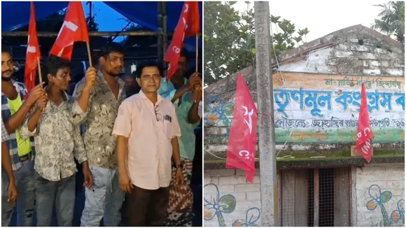 Domkal families join CPM  ,30 families left TMC joined CPM Domkal  ,Domkal ward 16 political shift  ,Murshidabad Domkal CPM influx,ডোমকল তৃণমূল ছেড়ে সিপিএম,  ৩০টা পরিবার সিপিএমে যোগ দিয়েছে  ,ডোমকল ১৬ নম্বর ওয়ার্ড  ,মুর্শিদাবাদ ডোমকল রাজনৈতিক পরিবর্তন