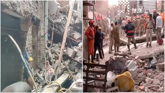দিল্লি চারতলা ভবন ধস, ওয়েলকাম এলাকা দুর্ঘটনা, সিলামপুর ঈদগাহ রোড, ধ্বংসস্তূপে আটকে, দিল্লি দমকল বাহিনী, দিল্লি পুলিশ উদ্ধার, ভবন ধসের কারণ, Delhi Building Collapse Bengali News