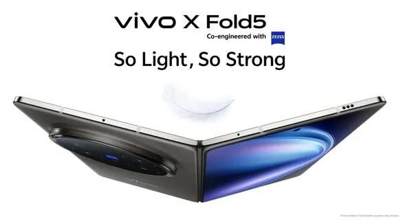 Vivo X Fold 5 launched in India with ultra thin design will compete samsung galaxy z fold series, Vivo X Fold 5, Vivo X Fold 5 launch, Vivo X Fold 5 price, Vivo X Fold 5 specs, Vivo foldable phone, vivo, foldable smartphone, Vivo X Fold 5 launch price, samsung