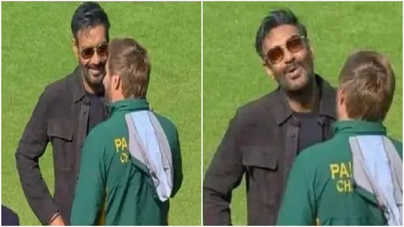Ajay Devgn-Shahid Afridi: শাহিদ আফ্রিদির সঙ্গে অজয় দেবগনের এই ছবি ঘিরেই চড়ছে বিতর্কের পারদ