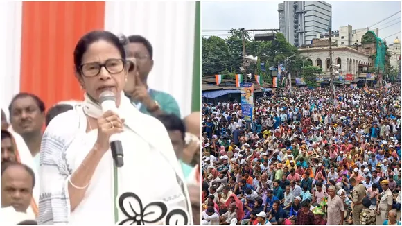 বিজেপি শাসিত রাজ্যে বাঙালিদের হেনস্থা অভিযোগ,Harassment of Bengalis in BJP‑ruled states, বাঙালি শ্রমিকদের উপর নির্যাতন বিজেপি রাজ্যে দাবি মমতা,Mamata claims maltreatment of Bengali workers in BJP states, একুশে জুলাই সভা থেকে বিজেপি‑কে আক্রমণ মমতা,Mamata attacks BJP from July 21 rally stage, ভাষা‑ভিত্তিক বৈষম্য বিজেপি‑র নীতি অভিযোগ তৃণমূল,Allegation of linguistic discrimination by BJP – TMC, বিজেপি‑নেতৃত্বাধীন রাজ্যে বাঙালি ও বাংলাভাষীদের আপদিস্ট হিসাব,Reported atrocities on Bengalis/Bengali speakers in BJP states, ডাবল ইঞ্জিন শাসকদল বাঙালিদের ভোটাধিকার হরণের অভিযোগ,Allegation of disenfranchising Bengalis by BJP ‘double-engine’ states,TMC Shaheed Dibas, Kolkata Live new, TMC Martyr, TMC Martyr day rally, Trinamool congress, all india Trinamool congress, TMC, mamata Banerjee, school holiday,তৃণমূলের শহিদ সভা,কলকাতা ২১ জুলাই তৃণমূল শহিদ সভা,একুশে জুলাই, তৃণমূল ২১ জুলাই সমাবেশ,ধর্মতলায় একুশের জুলাইয়ের সমাবেশ,মমতা ব্যানার্জি