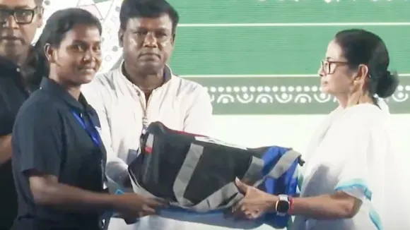 Mamata Banerjee and Rajshree Hansda