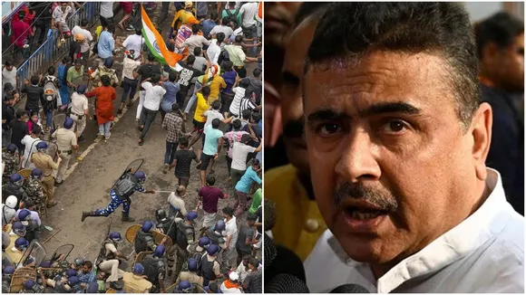 নবান্ন অভিযান, আরজি কর কাণ্ড, নিহত চিকিৎসকের মা আহত, পুলিশের লাঠিচার্জ, শুভেন্দু অধিকারী, বিজেপি আন্দোলন, কলকাতা পুলিশ, পশ্চিমবঙ্গ রাজনীতি, নবান্ন চলো, আরজি কর হাসপাতাল ধর্ষণ খুন মামলা