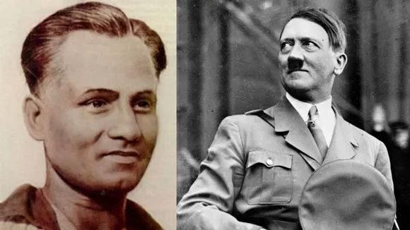 Major Dhyan Chand and Adlof Hitler