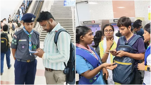 AAMAR KOLKATA METRO app  ,special campaign  ,Bharat Scouts & Guides cadets,  smart booking,  mobile QR-tickets  ,5% discount  ,stations: Howrah, Sealdah, Sector V, Dum Dum, Esplanade  ,avoiding queues  ,time and money saving,আমার কলকাতা মেট্রো অ্যাপ,  বিশেষ প্রচারণা  ,ভারত স্কাউটস অ্যান্ড গাইডস ক্যাডেটরা,  স্মার্ট বুকিং  ,মোবাইল QR-টিকিট,  ৫ % ছাড়,  স্টেশনগুলো: হাওড়া, শিয়ালদহ, সেক্টর V, দমদম, এসপ্ল্যানেড,  দীর্ঘ কিউ এড়ানো  ,সময় ও অর্থ সাশ্রয়