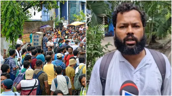 Untainted teachers protest in Kolkata over SSC reinstatement  ,Jobless SSC teachers take to streets again  ,Suman Biswas alleges police brutality in Kolkata protest  ,SSC recruitment protest disrupted by police  ,Teachers demand reinstatement, allege harassment,এসএসসি যোগ্য শিক্ষক আন্দোলন কলকাতা,  চাকরি ফেরতের দাবিতে ফের পথে শিক্ষকরা  ,সুমন বিশ্বাস পুলিশি নির্যাতনের অভিযোগ তুললেন,  চাকরিহারা শিক্ষকদের ফের আন্দোলন  ,এসএসসি ভবন অভিযানে বাধা ও পুলিশের তৎপরতা  ,অভিনেতা সুমন বিশ্বাসের বিরুদ্ধে পুলিশি হেনস্থা,  নিয়োগ ইস্যু শান্তিপূর্ণ আন্দোলন বাধাগ্রস্ত