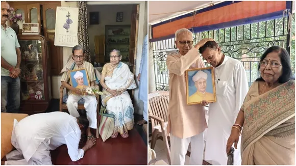 Teachers’ Day  ,Minister Swapan Debnath,  visited teachers’ homes  ,honoured retired teachers,  Teachers’ Day home visit,শিক্ষক দিবস  ,মন্ত্রী স্বপন দেবনাথ  ,মাস্টারমশাইদের বাড়ি গিয়ে সম্মান,  শিক্ষকদের ব্যক্তিগত দরজায় শ্রদ্ধা,  বাড়ি গিয়ে সম্মান প্রদান
