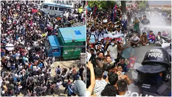 nepal protests, Nepal Gen Z protests, Nepal Curfew, Nepal social media ban, Nepal protests, Kathmandu parliament protest, Nepal youth protest, social media ban Nepal, Nepal parliament unrest, Nepal police barricade, Nepal journalists protests, Nepal news, indian express,নেপালে বিক্ষোভ, সোশ্যাল মিডিয়ায় নিষেধাজ্ঞা নেপালে বিক্ষোভ