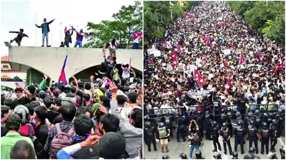 nepal pm resigns, kp oli resigns, kp sharma li resigns, nepal protests, Nepal Gen Z protests, Nepal Curfew, Nepal social media ban, Nepal protests, Kathmandu parliament protest, Nepal youth protest, social media ban Nepal, Nepal parliament unrest, Nepal police barricade, Nepal journalists protests, Nepal news, indian express,নেপালে অশান্তি, নেপালে বিক্ষোভ, ভারত-নেপাল সীমান্তে কড়া নজরদারি